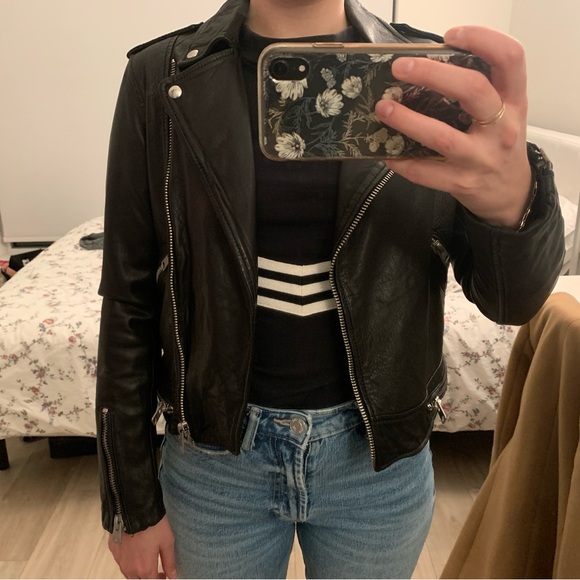 ALL SAINTS | “Bourne” Black Leather Jacket 🖤 - Picture 5 of 7